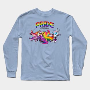 Prideosaurs Family - Pride Month Dinosaurs Long Sleeve T-Shirt